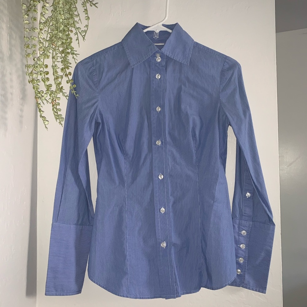 Blue Striped Button Down